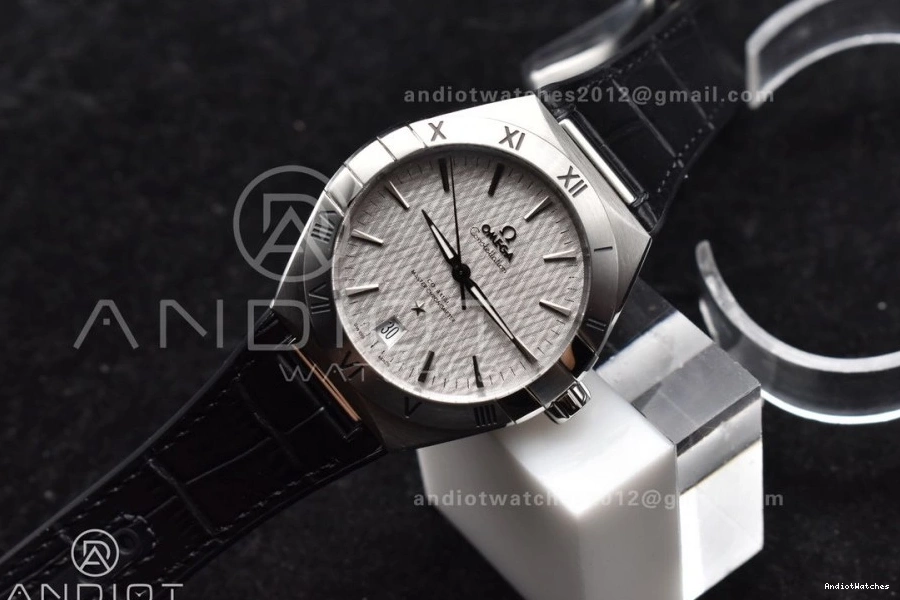 1:1 Gummy Constellation Compact SS 548 Super Black A8900 Clone on Edition Strap VSF Best Gray Dial 1016